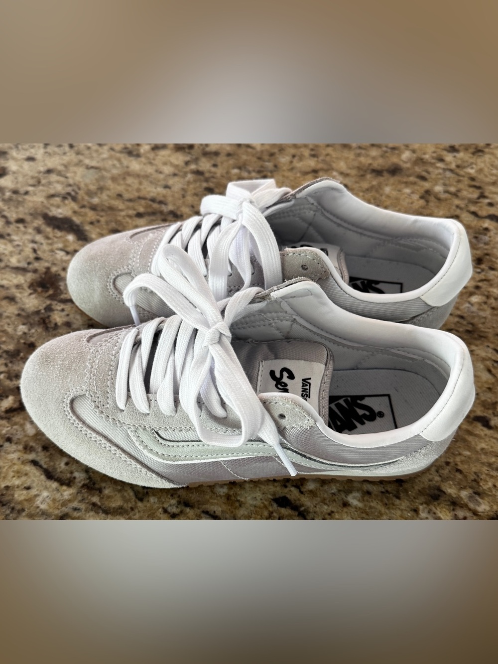 Vans Super Lowpro Sneakers in Metallic Gray/Silver Size 6 - Picture 5 of 8